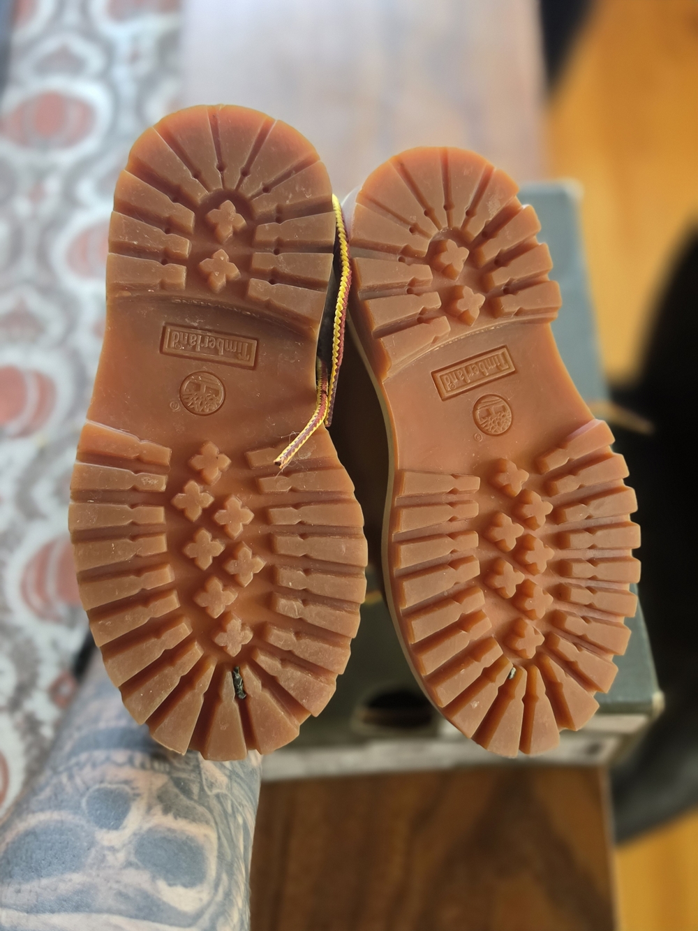 Timberland Kids' Brown Premium Leather Waterproof Boots - Picture 7 of 8